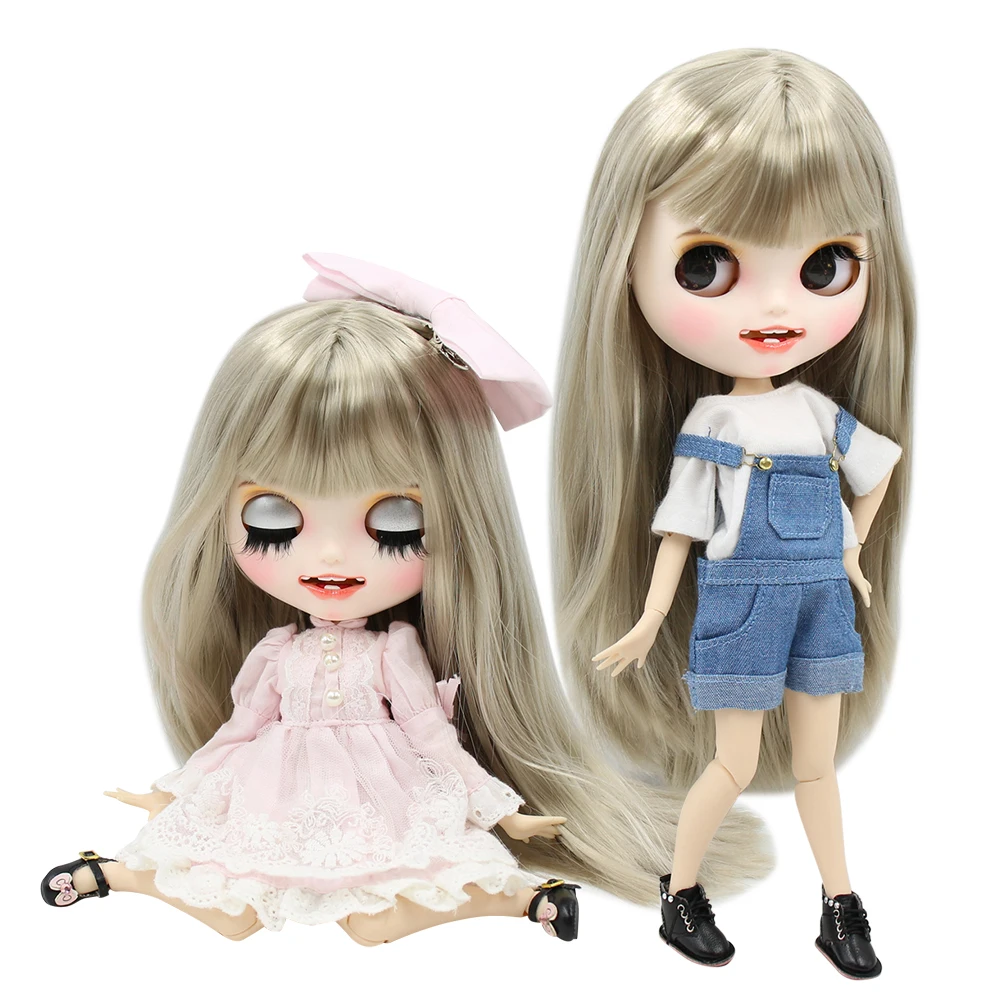1/6 индивидуальные куклы завод blyth кукла bjd белая кожа шарнир тела Серебристые