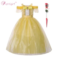Pettigirl Girls платье "Принцесса Белль вечерние платье на Хэллоуин для детей, вечерние платья, Хэллоуин, карнавал и Косплэй костюм G-NBGD1003-2902