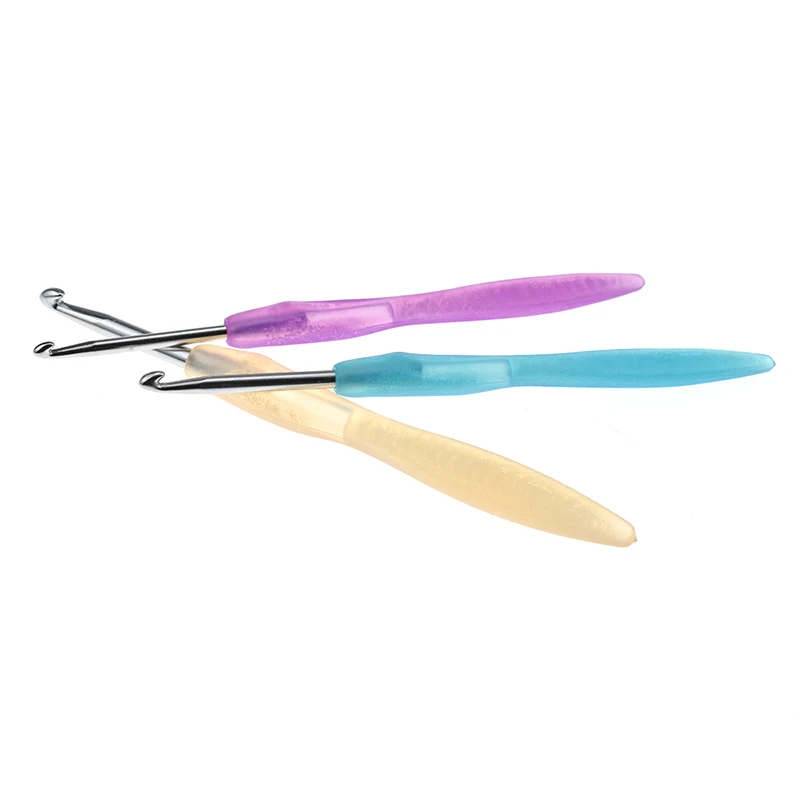 New Mix 8 Sizes Knitting Crochet Hooks Set Candy Color Weave Crochet Hook Knitting Needle Tool For Women Wife DIY Craft Tools  (9)