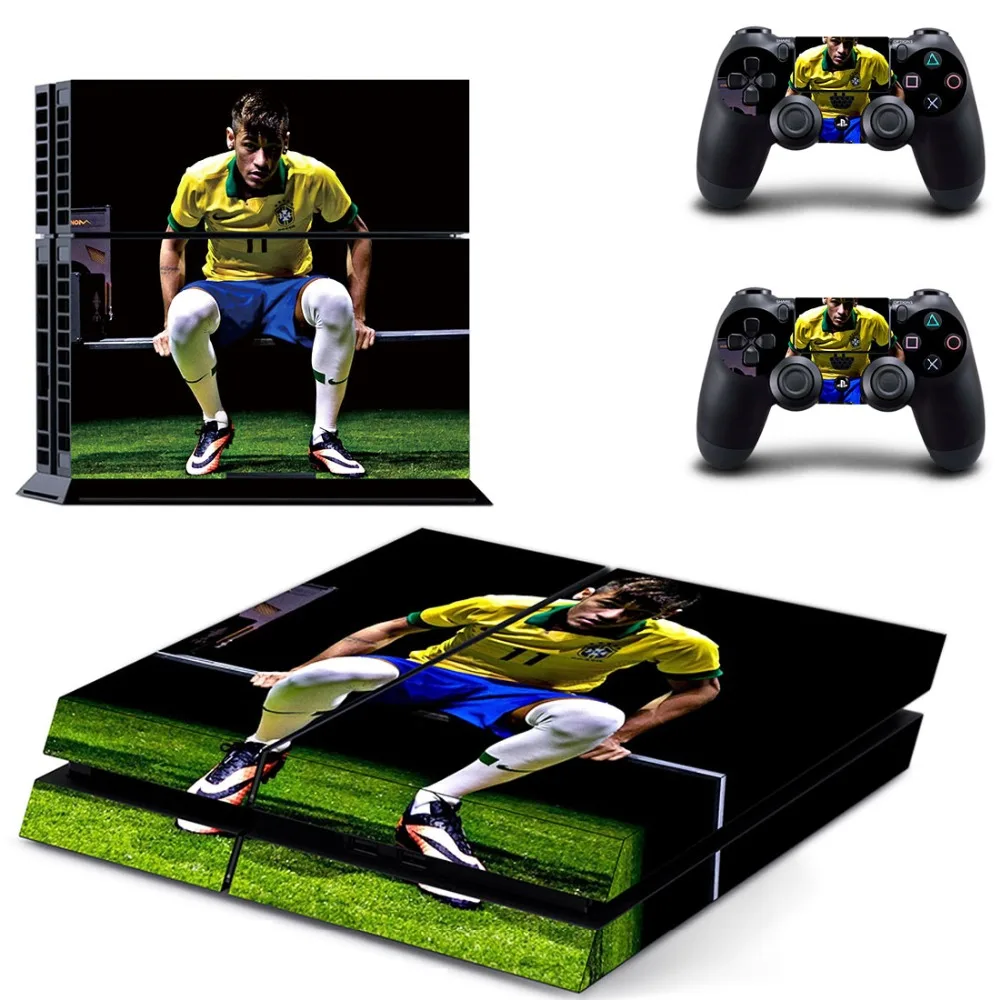 

Neymar da Silva Santos Junior PS4 Skin Sticker Decal Vinyl for Sony Playstation 4 Console and 2 Controllers PS4 Skin Sticker