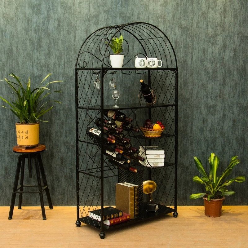 Творческий Европейский вино держатель стойки Висячие стеклянная рамка шкаф бытовой гостиная украшения простой рамка Многослойные