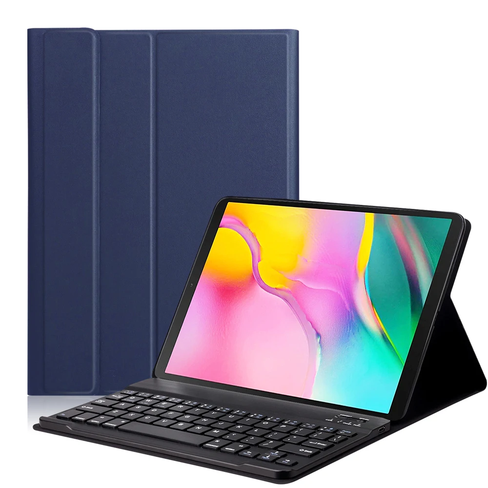 Bluetooth-клавиатура для планшета чехол для Samsung Galaxy Tab 10,1 2019 SM-T510 SM-T515 T510 T515 Беспроводная Клавиатура tablet cover