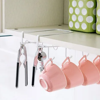 

Hot Kitchen Storage Rack Cupboard Hanging Hook Shelf Dish Hanger Chest Storage shelf Bathroom Organizer Holder 28*17CM