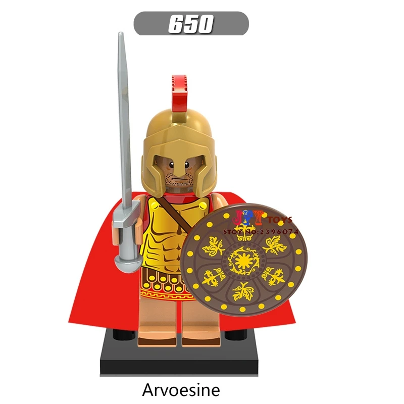 

Single super heroes Medieval Rome building blocks model bricks toy for children brinquedos menino