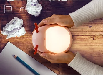 

Animal Cartoon Lamp Touch Silicone Led Night Light USB Rechargeable Baby Children Kids Gift Bedside Bedroom Living Room