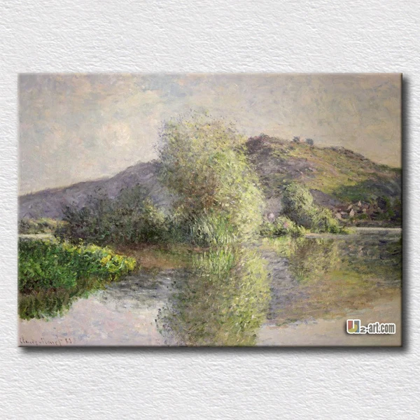 

Little islands at port-villez paint for living room decoration high quality Claude Monet printing for friends gift