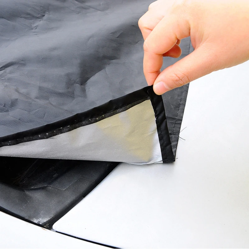 142*120cm 190T Car Anti Shade Sun Shield Cover Fixed Magntic Fastener  Auto Front Window Screen Dust Protector Car-styling