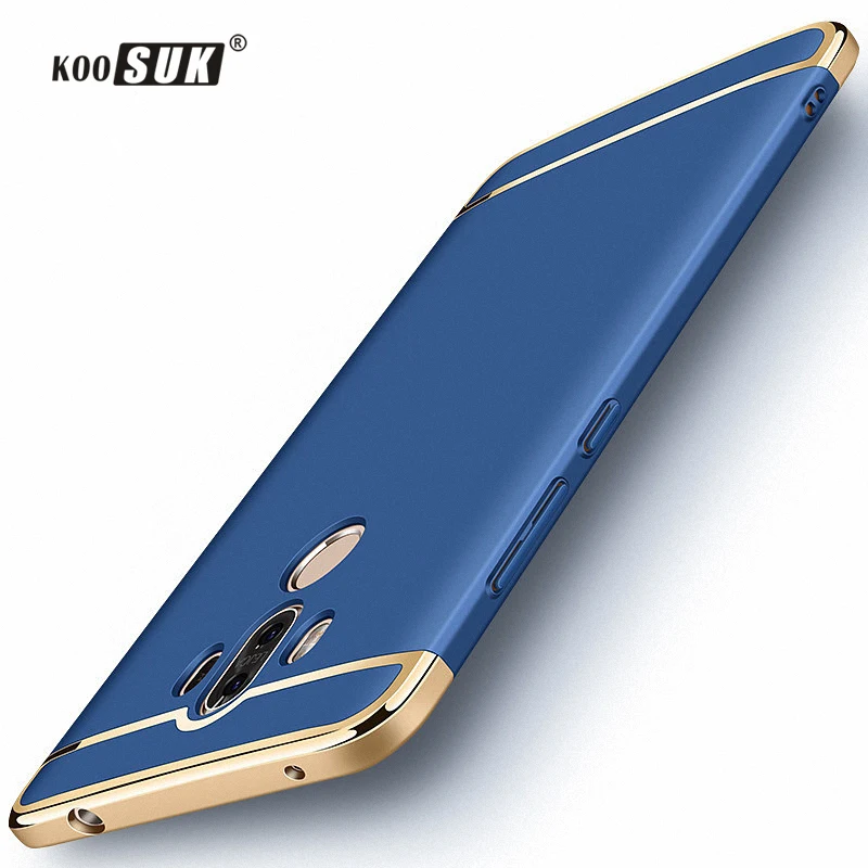 

Huawei Mate 7 8 9 10 Pro Case Cover Koosuk Original Luxury Phone Back Case For Huawei Mate9 Mate10 Lite Gold Plated Hard Shell