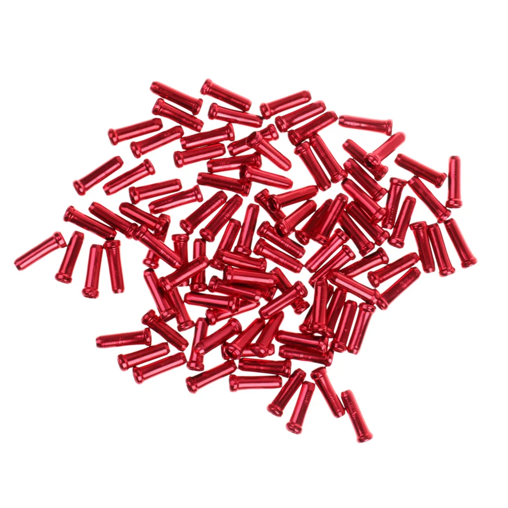 100pcs/set Bike Bicycle Brake Shifter Inner Cable Tips Wire End Cap Crimps