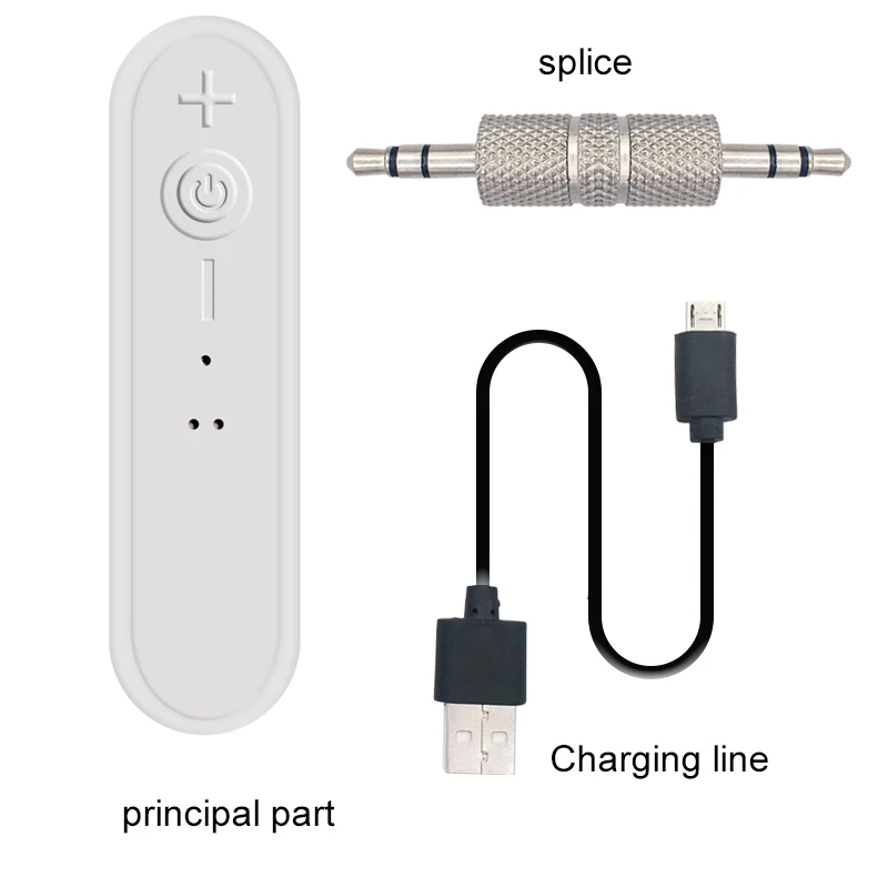 Автомобильный Bluetooth приемник 3,5 мм аудио беспроводной адаптер авто Aux комплект громкой связи для Iphone Xiaomi портативный Bluetooth адаптер - Цвет: white no box