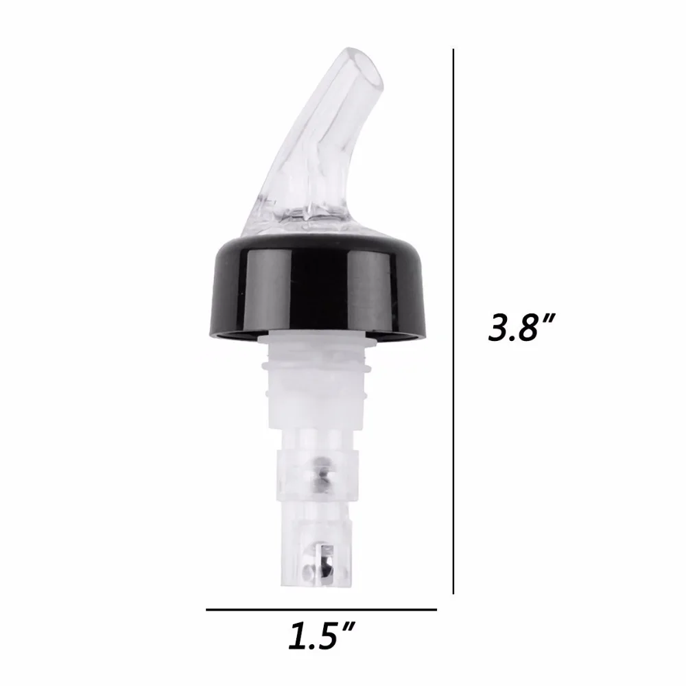 2pcs 30mL Pourer Measured Alcohol and Liquor Pourer Bottle Pour Spout Stopper Quick Shot Spirit Drinks Dispenser Home Bar Tools wine pourer