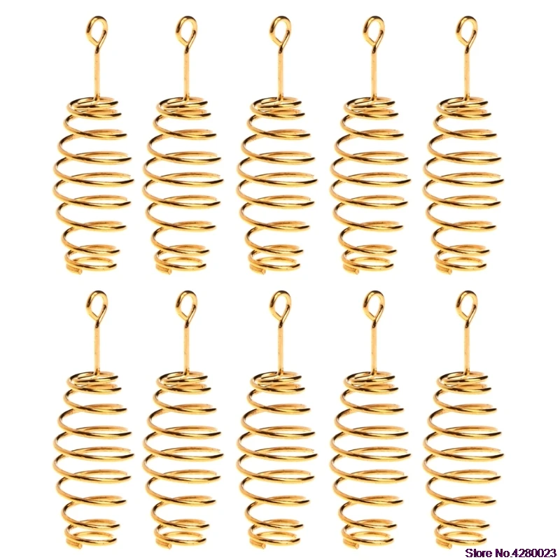 

2019 New 10Pcs/set Fishing Bait Spring Lure Inline Hanging Tackle Stainless Steel Feeder