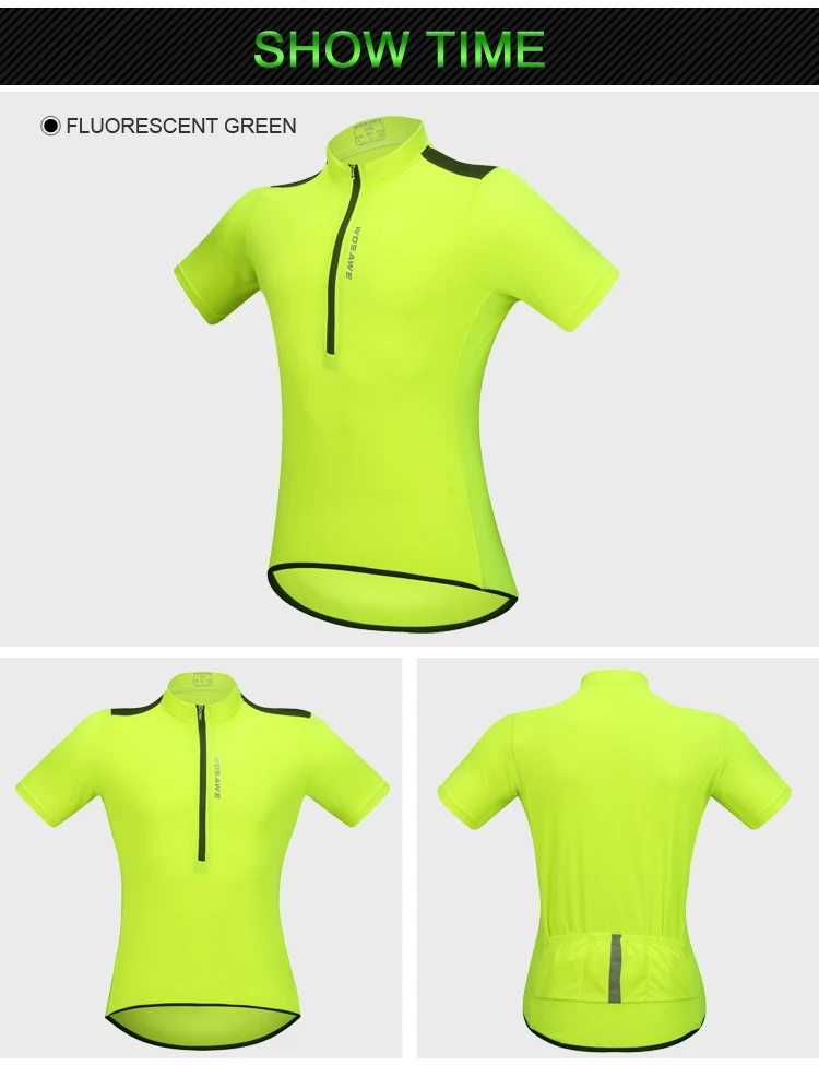 WOSAWE эластичные майки для велоспорта Roupa Ciclismo, летняя дышащая одежда из полиэстера, одноцветная одежда для велоспорта