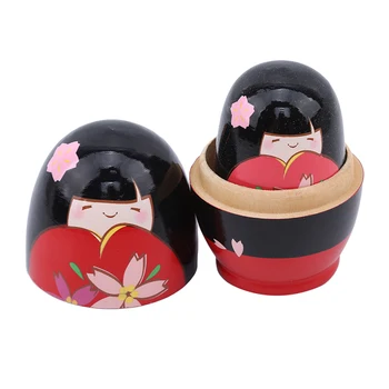 

Hand Painted Decor Russian Nesting Dolls Baby Toy Girl Doll Novelty Russian Nesting Wooden Matryoshka Doll Set