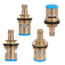 Faucet Replacement 1/4 Turn G1/2" Ceramic Disc Cartridge Hot Cold Tap Valve G1/2 Full Copper 20mm Quick Opening Faucet