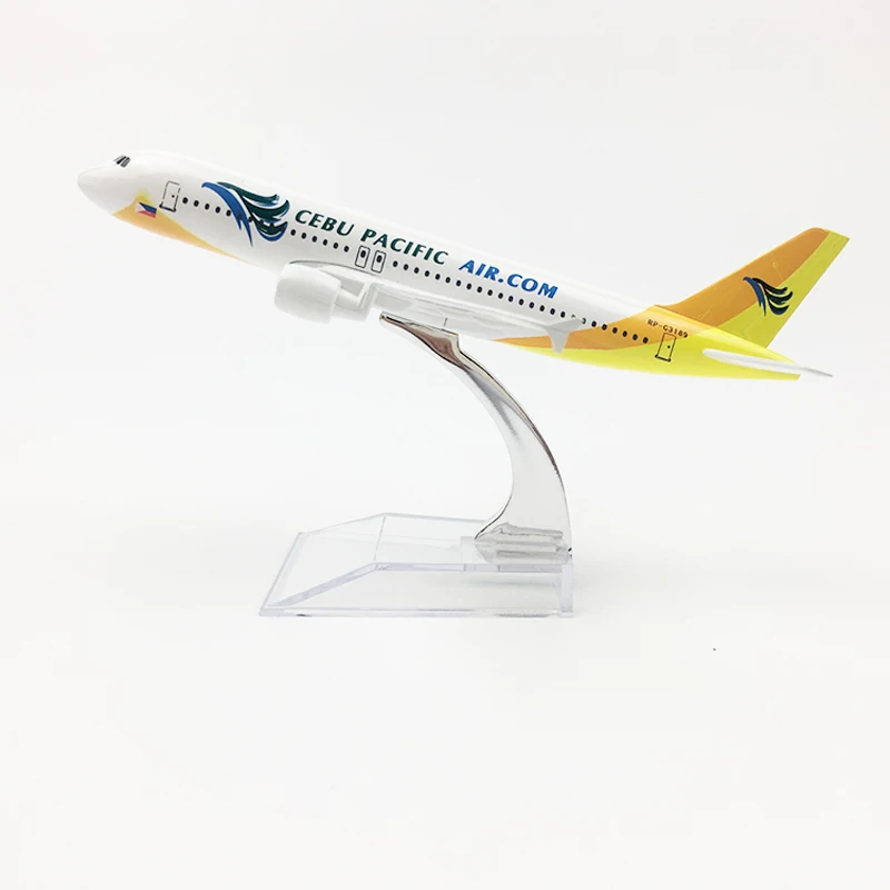 Модель самолета A380 20 см авиакомпании Филиппины модель 16 CEBU PACIFIC AIR Аэробус A320 из