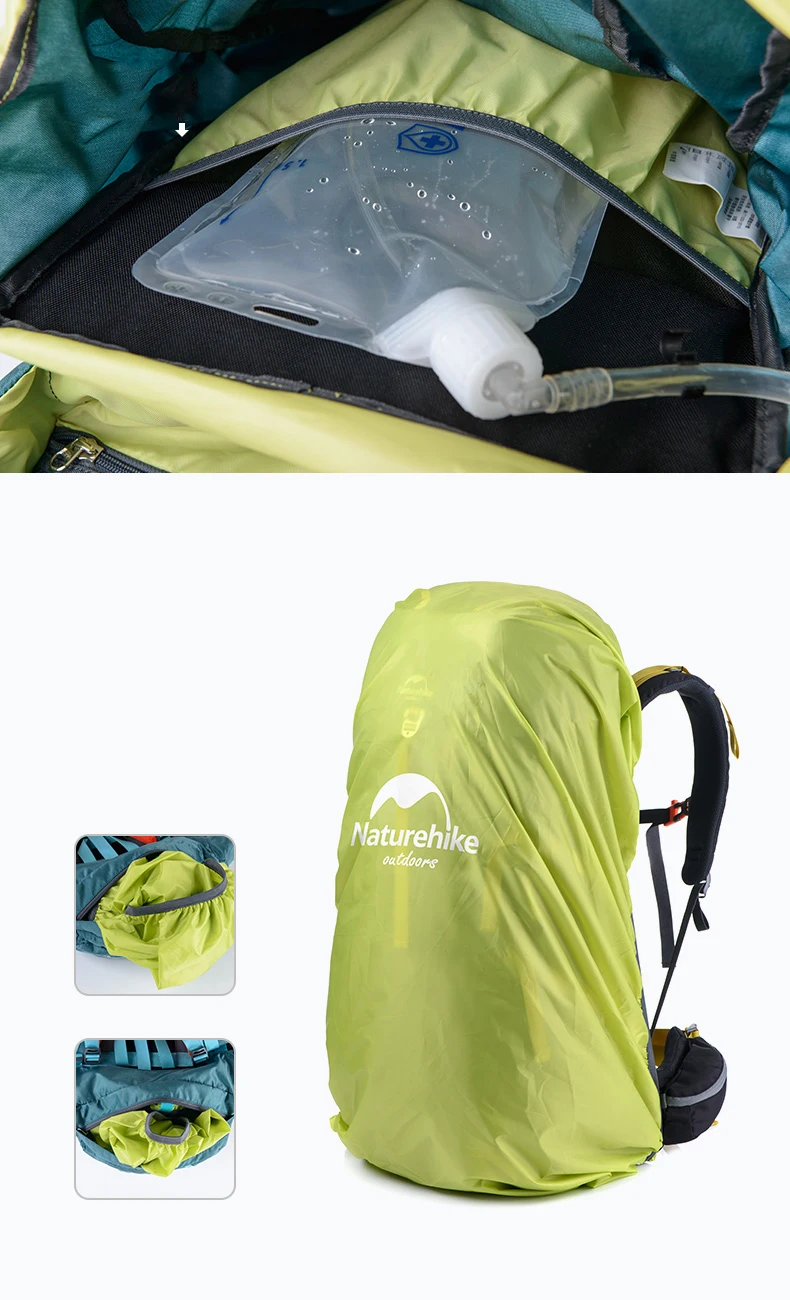 Naturehike 55L 65L уличные спортивные сумки, походная сумка, рюкзак для альпинизма, походный рюкзак, унисекс, рюкзаки с металлической рамкой CR