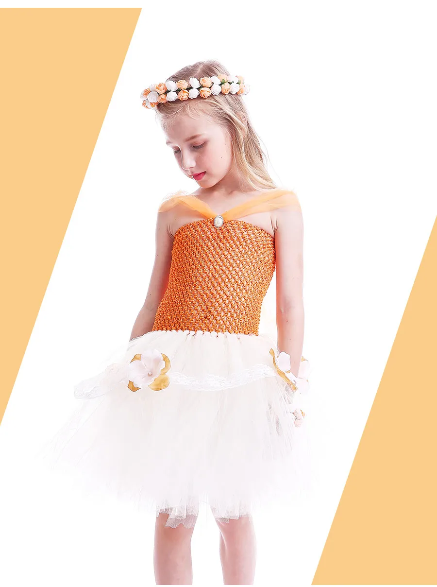 Moana Inspired Girls Flower Tutu Dress for Halloween Birthday Party Kids Lace Tulle Fancy Dress Children Dress Up Cosplay (18)