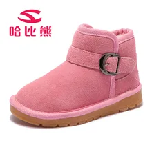 Children Boots Genuine Cow Leather Russia Winter Warm Boots -30 Degree Waterproof Kids Shoes Girls Boys Snow Boots Toddler Shoes