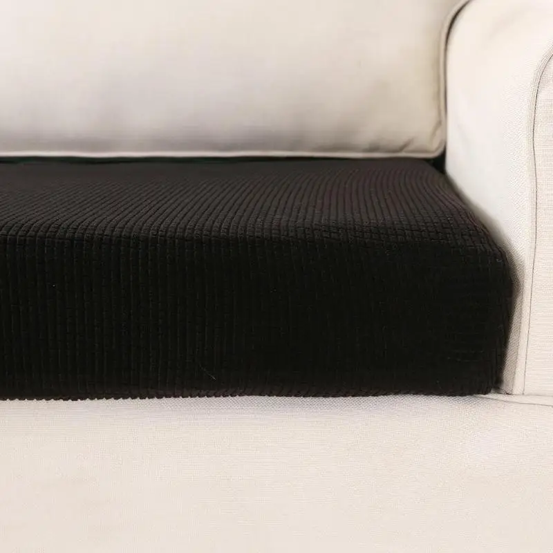 Эластичные чехлы для диванов, съемные черные трикотажные чехлы для диванов, чехлы для диванов, два, три, четыре сиденья для гостиной