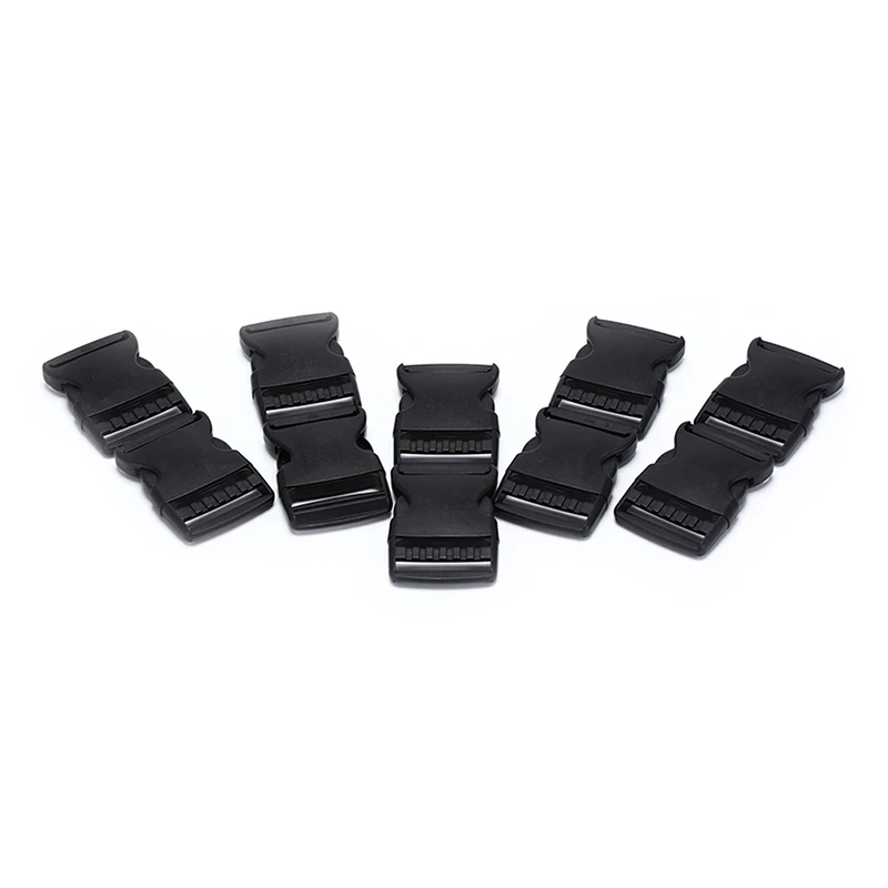 Adjustable Side Release Buckles Molle Tatical Backpack Belt Bag Parts Strap 10pcs 50mm Plastic Hardware Dual