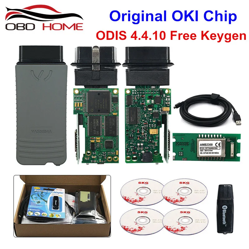 OBD2 VAS5054 OKI Keygen VAS5054A Bluetooth AMB2300 ODIS V4.4.10 для VW/для AUDI/для SKODAVAS 5054A UDS для VAG