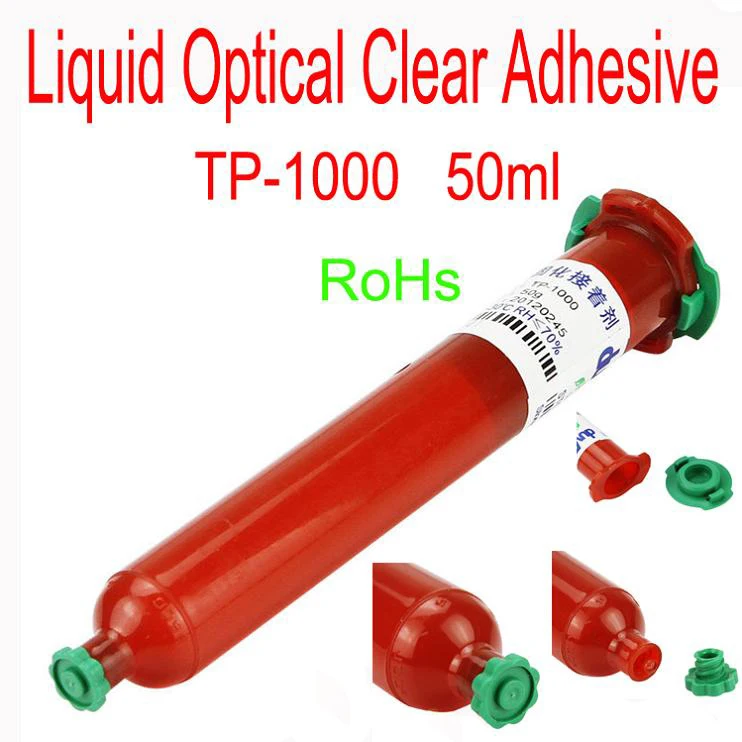 

Hot sales TP1000 Premium UV Glue LOCA Liquid Optical Clear Adhesive Fix mobile phone LCD Glass Lens touch screen Free Shipping