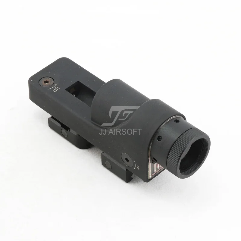 JJ Airsoft 1x24 зеркальная красная точка (черный/коричневый) RX06: треугольная сетка