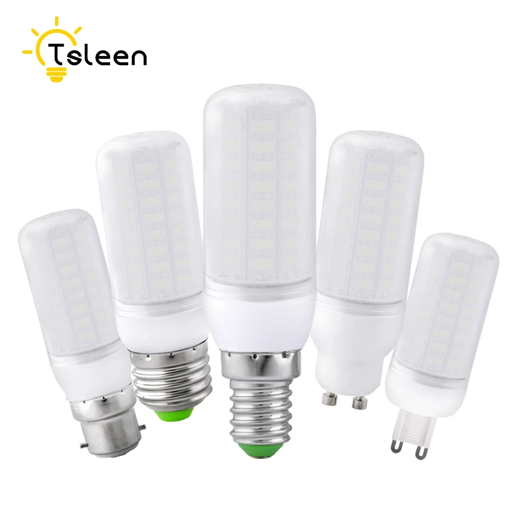 Дешевые супер светодиодный лампы E27 E14 220V SMD 5730 светильник B22 GU10 G9 AC 110V 5730SMD