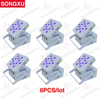 

SONGXU 6pcs/lot 12X10W 4in1 RGBW Wireless Battery Par Light High Power LED Par Light/SX-WBPL1210