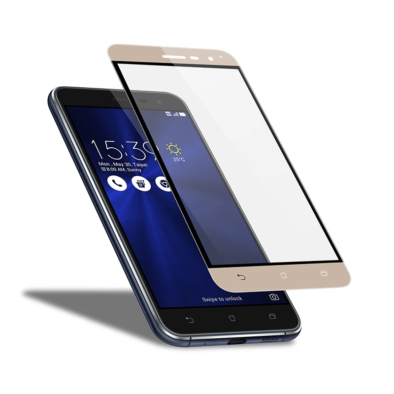 

Colorful Silk Full Cover Tempered Glass For ASUS Zenfone ZB501KL 3 Laser ZC551K Zoom ZE553KL 4 ZE554KL ZD552KL Screen Protector