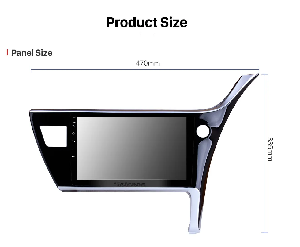 Seicane 10," Android 8,1 2Din автомобильный Радио мультимедийный плеер для Toyota Corolla RHD Wi-Fi головное устройство Поддержка камеры заднего вида
