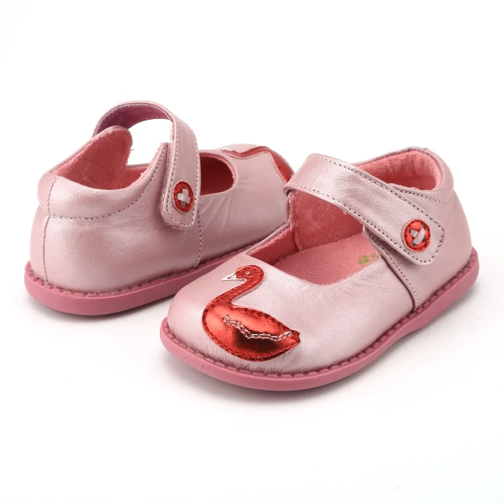 TipsieToes Brand High Quality Genuine Leather Stitching Kids Children Shoes For Boys And Girls 2020 Autumn New Arrival Swan