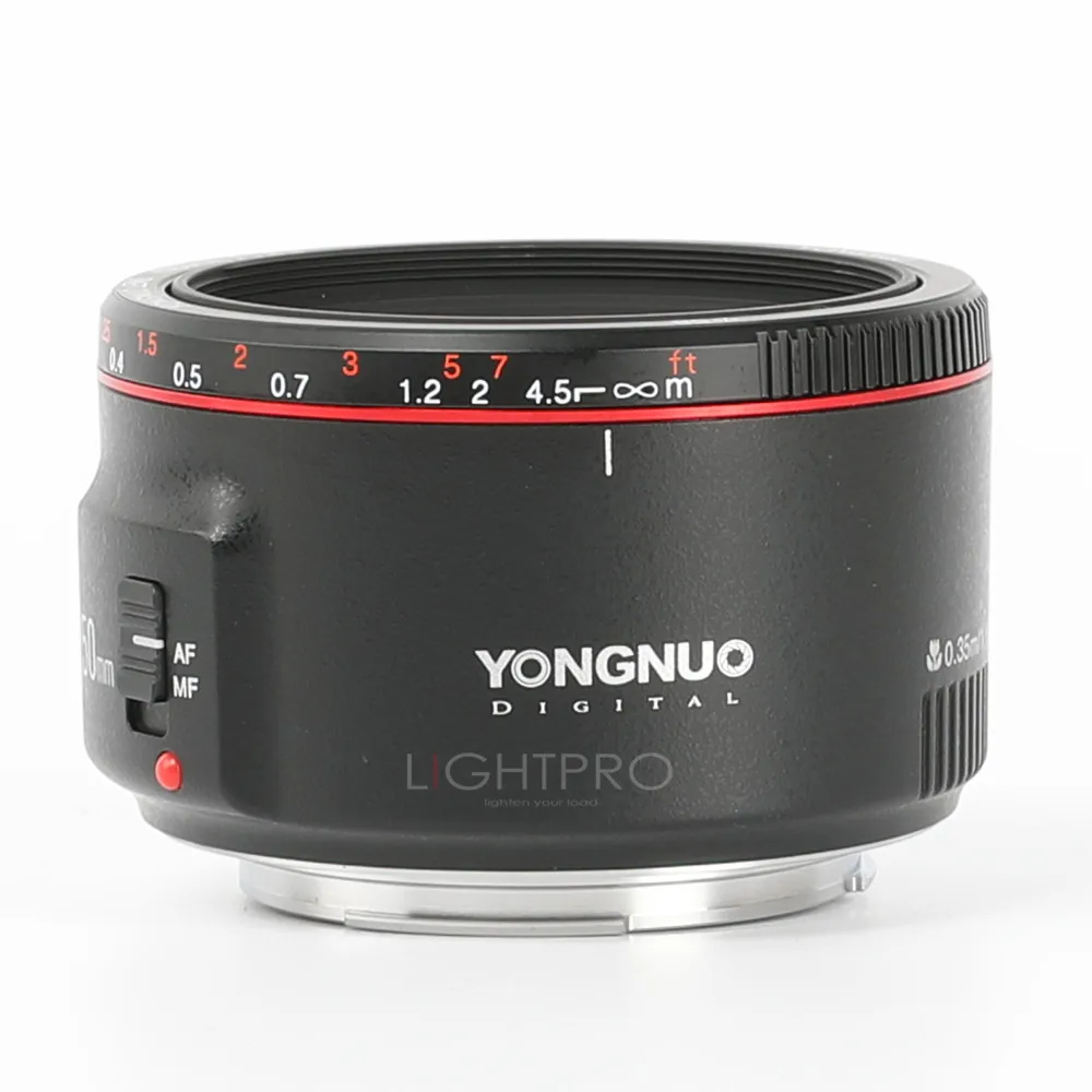 YONGNUO YN50mm объектив YN50mm F1.8 II большая апертура Авто фокусная линза для Canon боке эффект объектива для Canon EOS 70D 5D2 5D3 600D