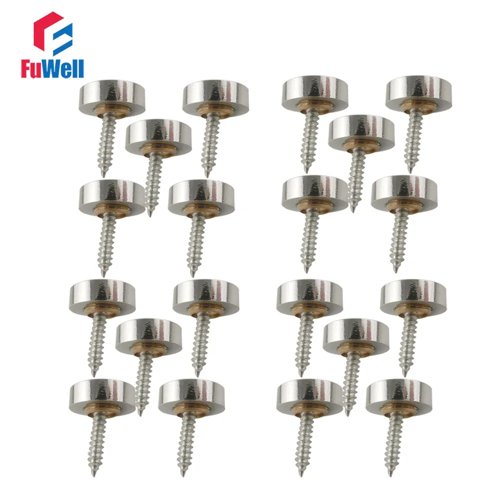 Buy 20pcs 16mm x 5mm Mirror Nails Decoration 16mm Cap