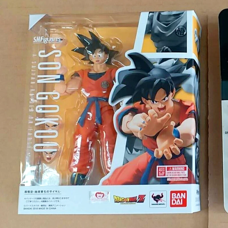 Аниме "Dragon Ball Z" BANDAI Tamashii нация S.H. Figuarts/SHF фигурка-Сон Гоку-сайян, поднятый на земле