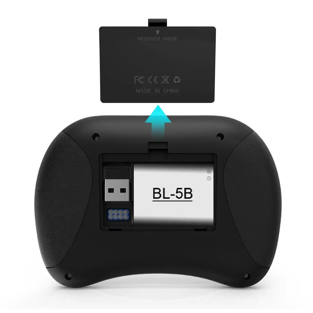 Беспроводная клавиатура Rii i8x rgb 2 4 ГГц с подсветкой Воздушная мышь x8 ручной тачпад