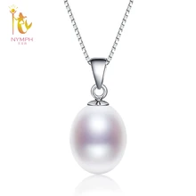 Ожерелье с подвеской из жемчуга NYMPH, хорошее ювелирное изделие, 925 пробы, серебро, натуральный пресноводный жемчуг, ювелирное изделие для рождественской вечеринки для женщин D02