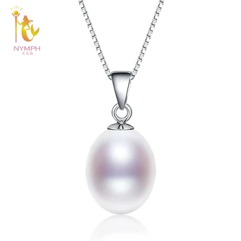 

NYMPH Pearl Necklace Pendant Fine Jewelry 925 Sterling Silver Natural Freshwater Pearl Jewelry Christmas Party For Women D02