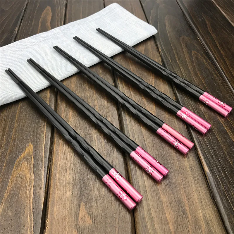 Chop sticks 1 Pair 9.9 inches Black Chinese Chopstick High Temperature