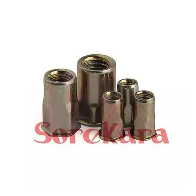 

20Pcs M4 M5-M10 Thin Head Half Hex Countersunk Head Rivet Nut Blind Rivet