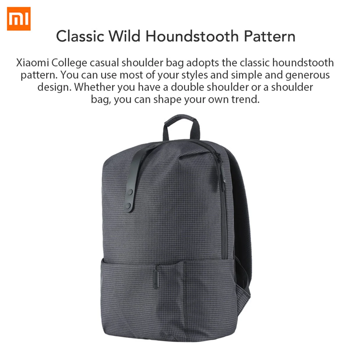  Xiaomi Fashion Backpack 15.6 Inch 20L College Style School Bag Laptop Computer Backpack for Women M - 33056860328