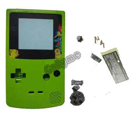 Многоцветный w/кнопки пластиковый корпус чехол для Gameboy цвет GBO DMG Shell w ограниченная пластиковые экранные линзы игровая консоль - Цвет: Синий