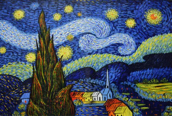 Tangan Dicat Kualitas Tinggi Kanvas Lukisan Van Gogh The 