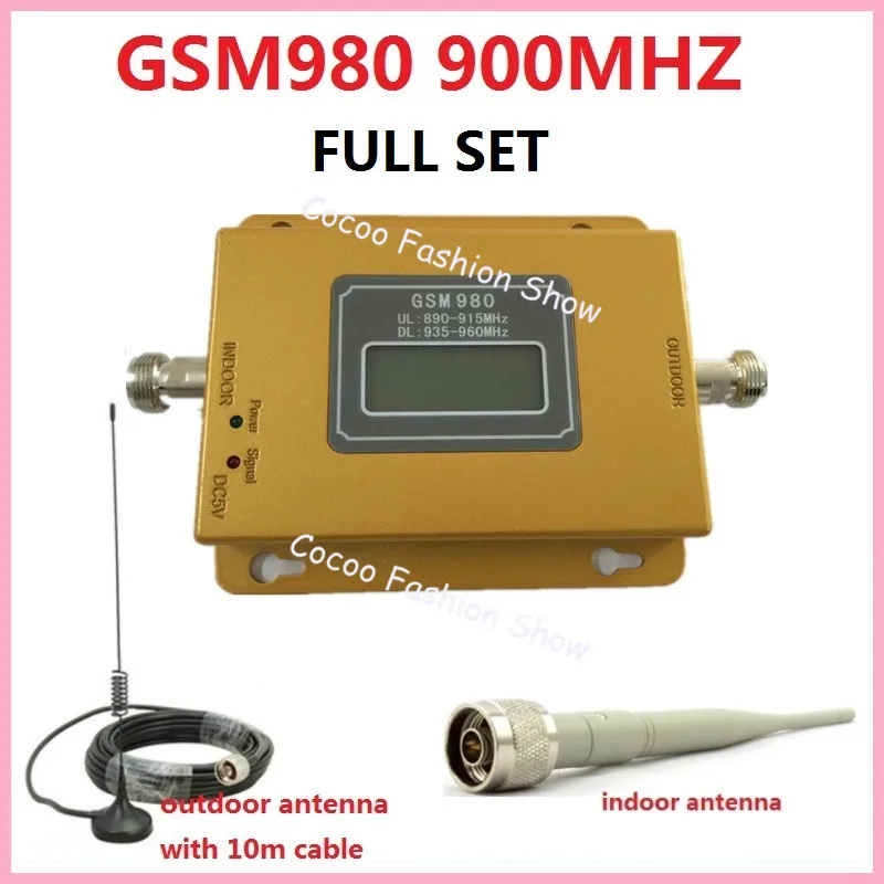

Full Set LCD Display GSM 900MHz Mobile Signal Repeater Cell Phone Amplifier Booster 900