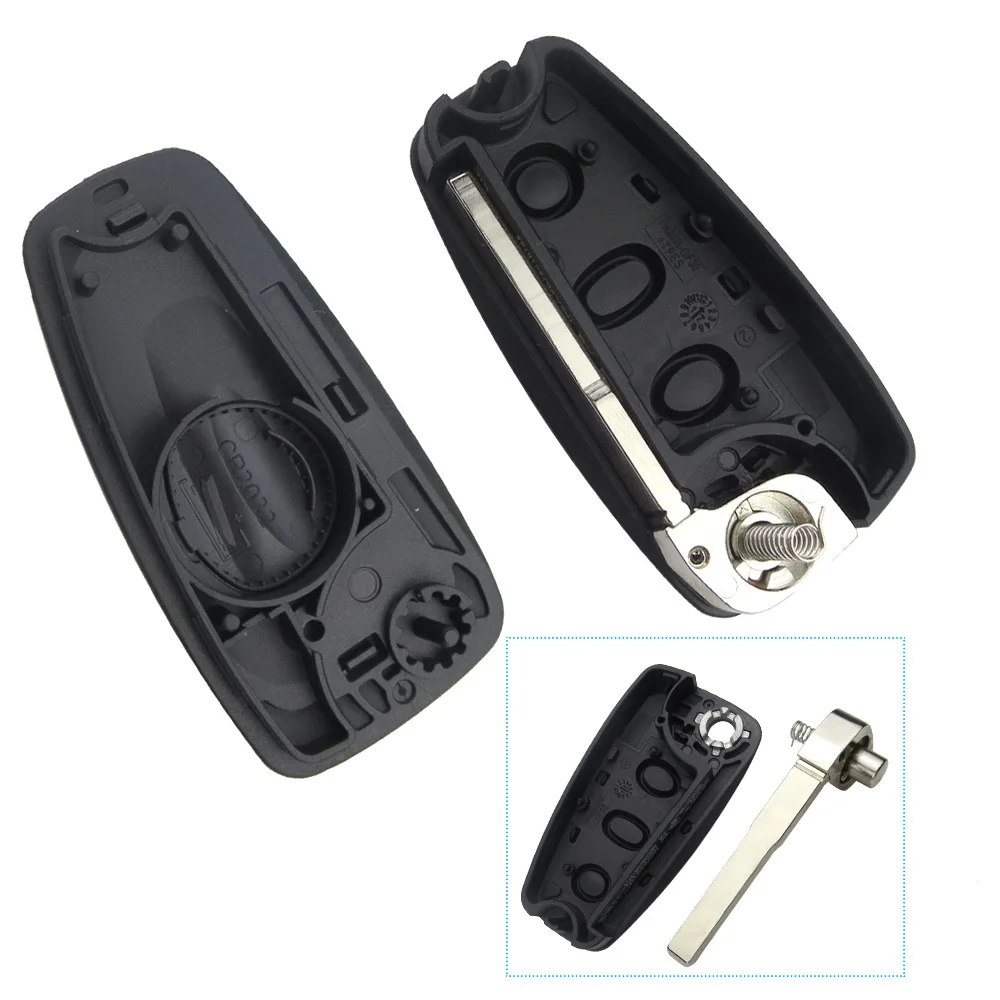 OkeyTech для Ford Focus 2 Fiesta Mondeo Galaxy 3 кнопочный откидной складной смарт ключ чехол замены