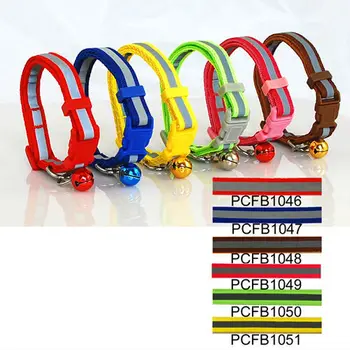 

(6 colors) 100sets 1200Pcs/Lot Classic Pet Dog & Cat Reflective Print Collar Buckle Style 1.0cm PCFB1041