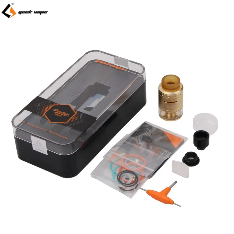 

100% Original Geekvape Peerless RDTA 4ml Hinge-Lock Filling System Atomizer Fit 510 810 Drip Tip Fit for Aegis Tsunami Mech MOD