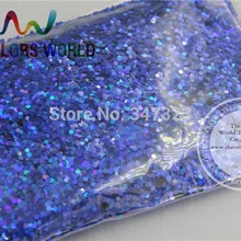 1.5 мм лазерной Королевский Голубой Цвет Блеск Блестки, голографическая Цвет Блёстки для ногтей или Другое DIY decora