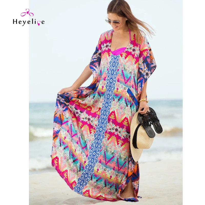 colorful swimsuit cover up
